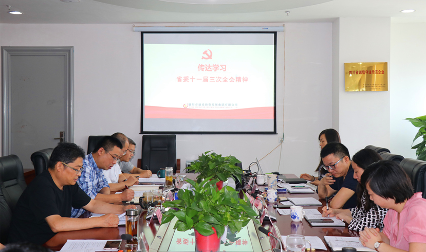 集團(tuán)公司黨委書記、董事長(zhǎng)姜俊宣講省委十一屆三次全會(huì)精神